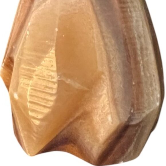 Vtg 1974 Hand-carved Natural Banded Jasper Mushroom Browns and Tans Freestanding - Picture 4 of 15